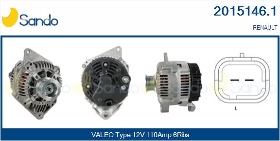 Alternatore SANDO 2015146.1