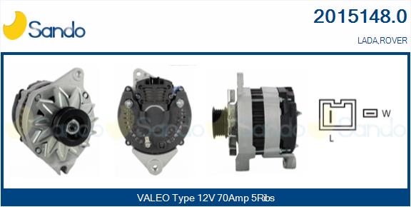 Alternatore SANDO 2015148.0