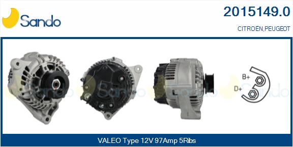  ALTERNATORE (ADATTABILE) CITROEN XSARA 1.4 -04