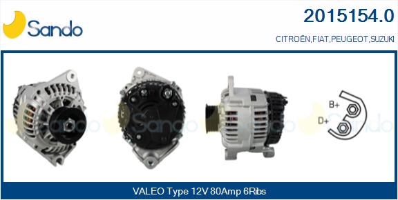 Alternatore SANDO 2015154.0