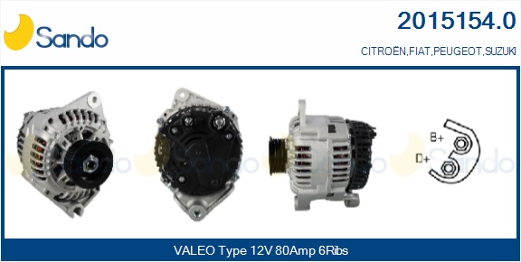  ALTERNATORE (ADATTABILE) CITROEN JAMPER 1.9TD -02