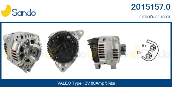  ALTERNATORE (ADATTABILE) CITROEN SAXSO 1.5D -03