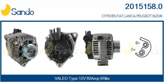 Alternatore SANDO 2015158.0