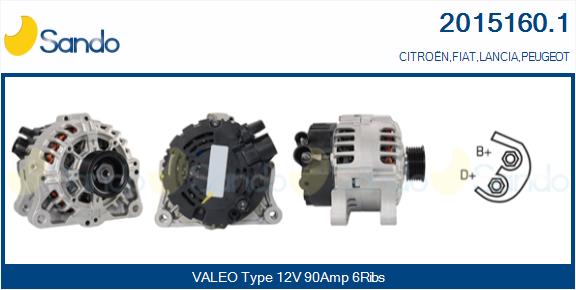 Alternatore SANDO 2015160.1