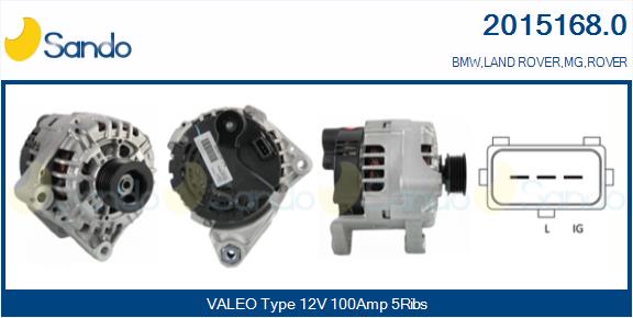 Alternatore SANDO 2015168.0