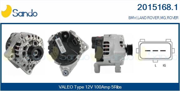 Alternatore SANDO 2015168.1