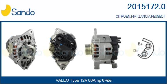 Alternatore SANDO 2015172.0