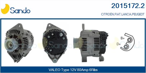 Alternatore SANDO 2015172.2