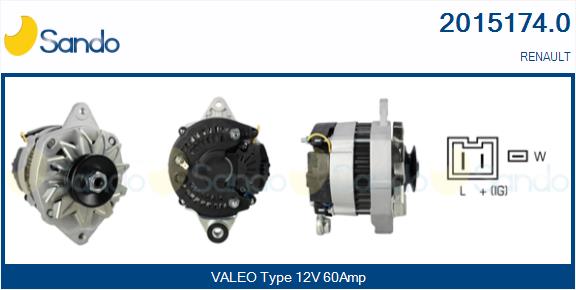 Alternatore SANDO 2015174.0