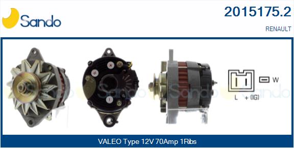 Alternatore SANDO 2015175.2