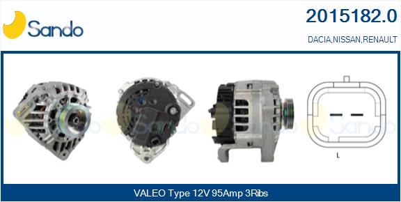  ALTERNATORE (ADATTABILE) DACIA SANDERO 1.2 08-