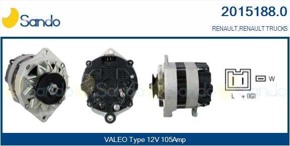 Alternatore SANDO 2015188.0