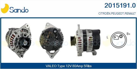 Alternatore SANDO 2015191.0