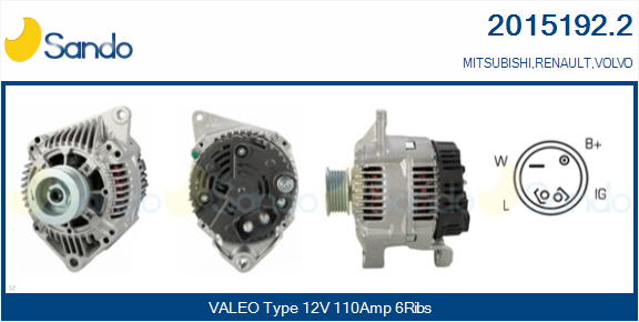 Alternatore SANDO 2015192.2