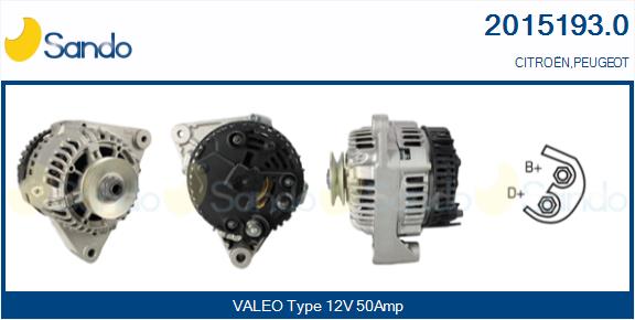 Alternatore SANDO 2015193.0