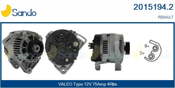 Alternatore SANDO 2015194.2