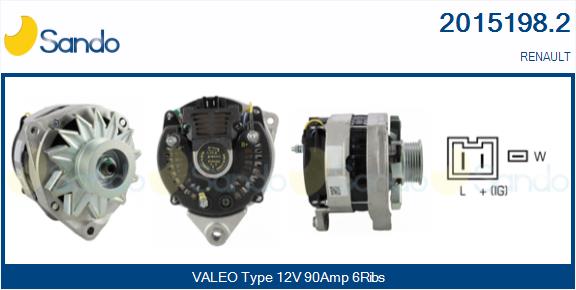 Alternatore SANDO 2015198.2