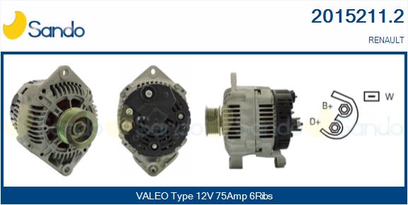 Alternatore SANDO 2015211.2