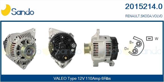 Alternatore SANDO 2015214.0