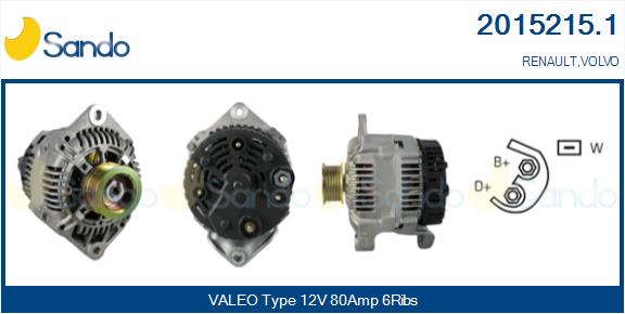 Alternatore SANDO 2015215.1