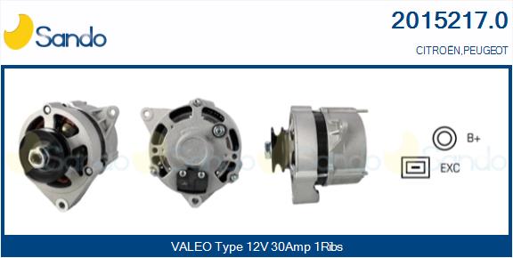 Alternatore SANDO 2015217.0