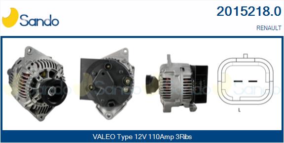 Alternatore SANDO 2015218.0
