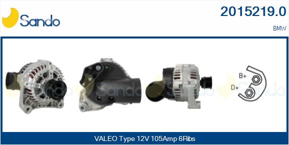 Alternatore SANDO 2015219.0
