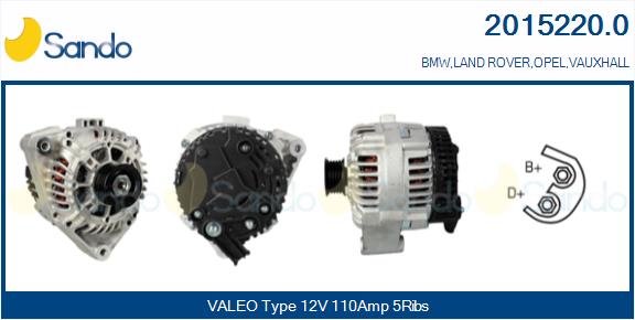 Alternatore SANDO 2015220.0