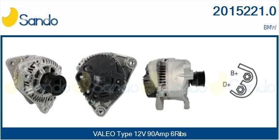 Alternatore SANDO 2015221.0