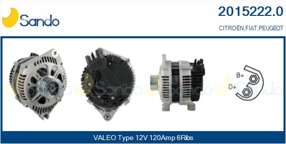 Alternatore SANDO 2015222.0
