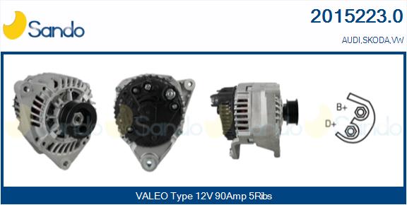  ALTERNATORE (ADATTABILE) AUDI A6 1.8 -05