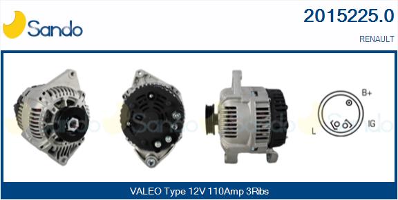 Alternatore SANDO 2015225.0