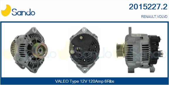 Alternatore SANDO 2015227.2