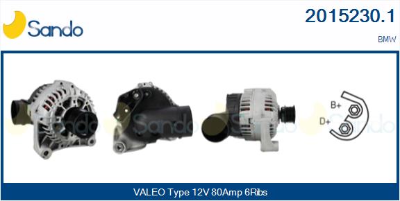 Alternatore SANDO 2015230.1