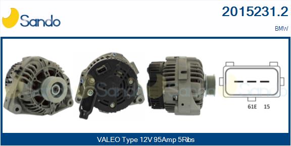 Alternatore SANDO 2015231.2