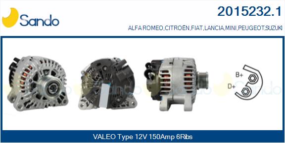 Alternatore SANDO 2015232.1