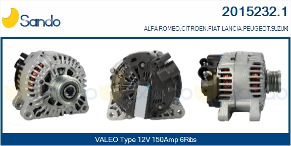  ALTERNATORE (ORIGINALE ) FIAT ULYSSE 2.2D 02-