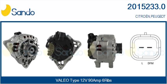Alternatore SANDO 2015233.0