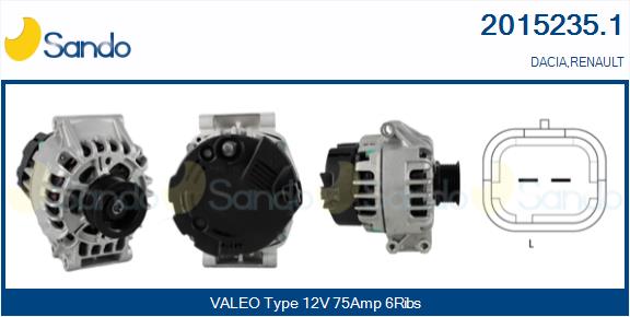Alternatore SANDO 2015235.1