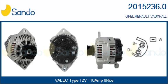 Alternatore SANDO 2015236.0