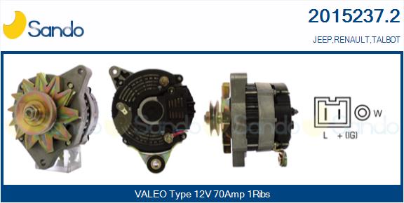 Alternatore SANDO 2015237.2