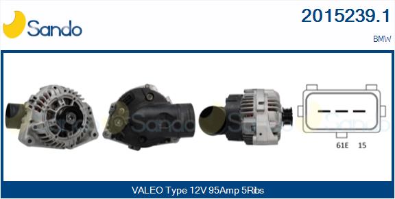 Alternatore SANDO 2015239.1
