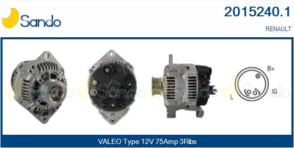 Alternatore SANDO 2015240.1