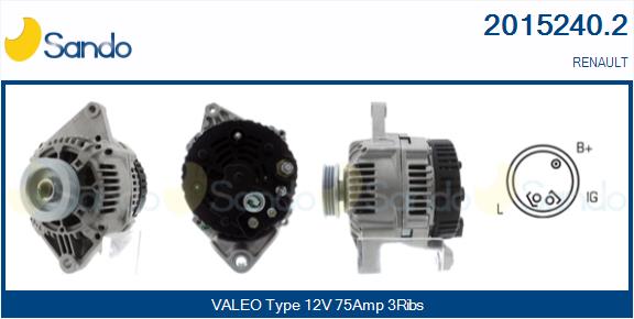 Alternatore SANDO 2015240.2