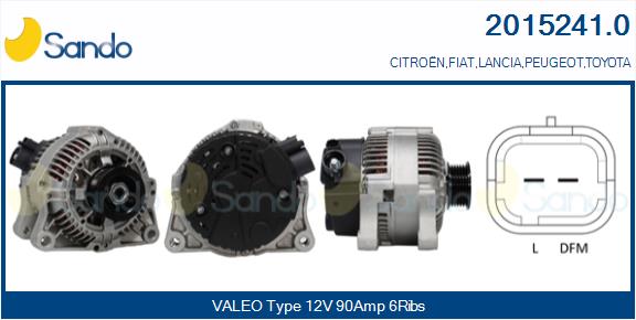 Alternatore SANDO 2015241.0