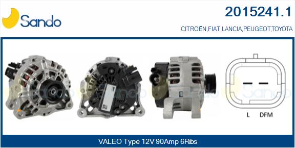 Alternatore SANDO 2015241.1