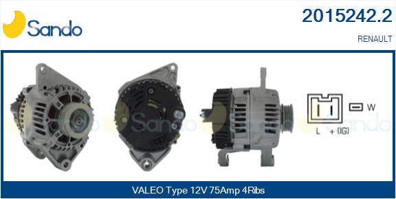 Alternatore SANDO 2015242.2