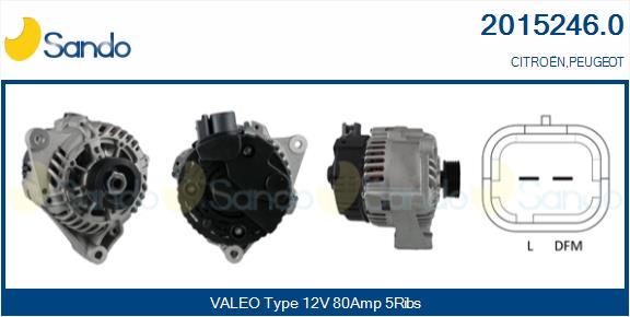 Alternatore SANDO 2015246.0