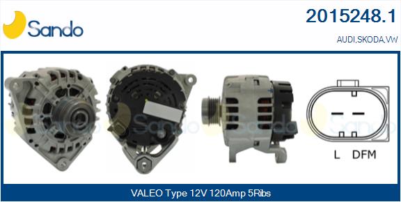 Alternatore SANDO 2015248.1