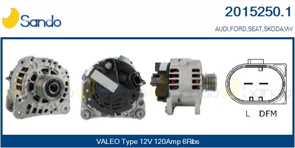  ALTERNATORE (ORIGINALE ) VW GOLF IV 1.9TDI -06